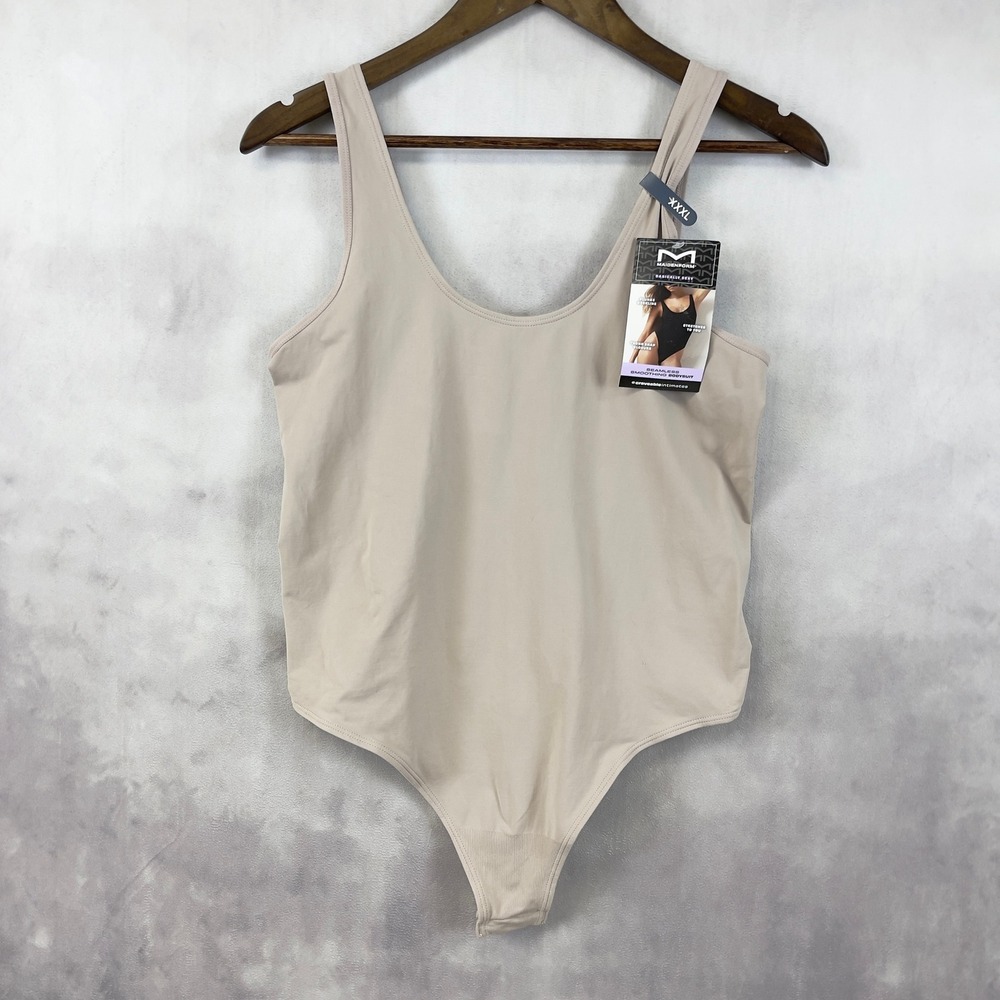 Maidenform Shapewear Bodysuit 3XL Seamless Smoothing‎ Basically Sexy MSW001
